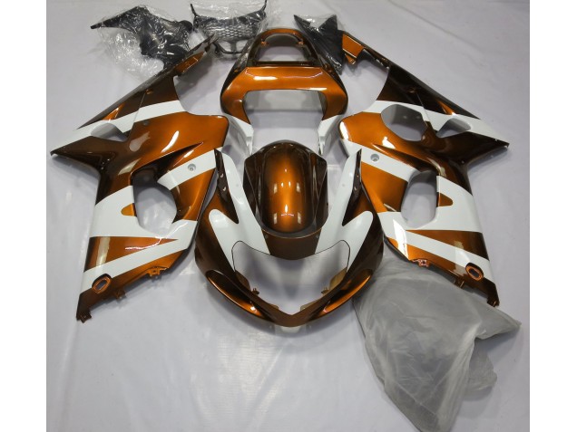 Orange Glänzend & Weiß 2000-2002 GSXR 1000 Motorrad Verkleidungen Orange Glänzend & Weiß 2000-2002 GSXR 1000 Motorrad Verkleidungen