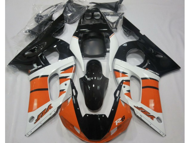 Orange Glänzend & Schwarz 1998-2002 R6 Motorrad Verkleidungen