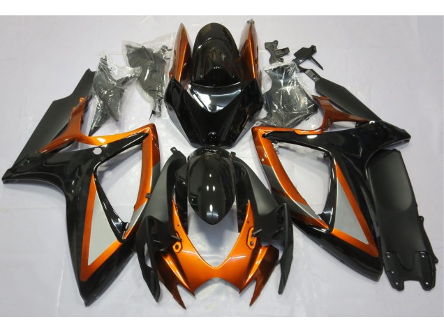 Orange Glänzend & Schwarz 2006-2007 GSXR 600-750 Motorrad Verkleidungen Orange Glänzend & Schwarz 2006-2007 GSXR 600-750 Motorrad Verkleidungen