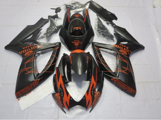 Orange Matt 2006-2007 GSXR 600-750 Motorrad Verkleidungen