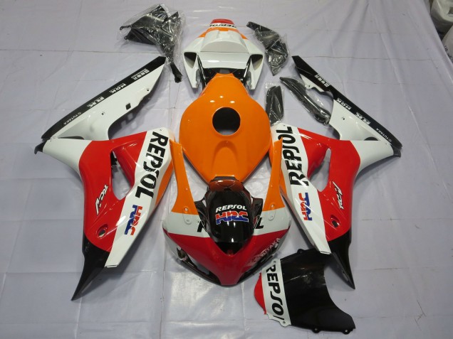Orange Repsol 2006-2007 CBR1000RR Motorrad Verkleidungen