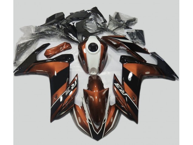 Orange & Schwarz Glänzend 2015-2018 R3 Motorrad Verkleidungen