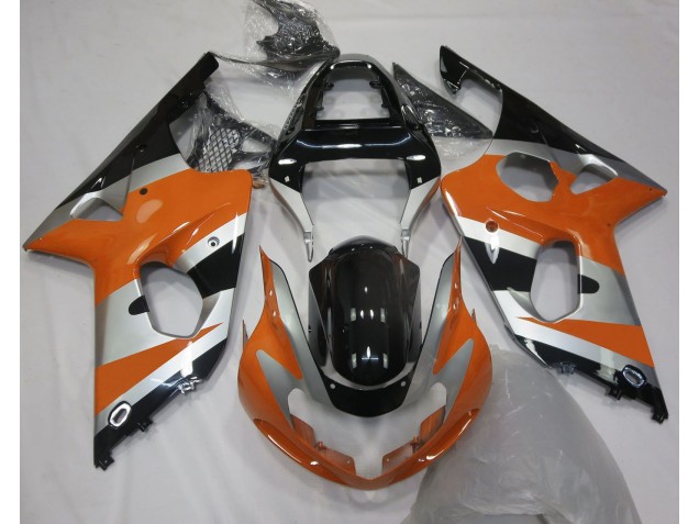 Orange Silber OEM Stil 2000-2002 GSXR 1000 Motorrad Verkleidungen