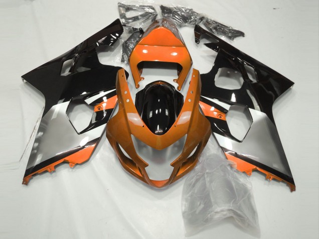Orange Silber & Schwarz 2004-2005 GSXR 600-750 Motorrad Verkleidungen Orange Silber & Schwarz 2004-2005 GSXR 600-750 Motorrad Verkleidungen
