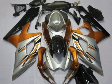 Orange Silber & Schwarz 2005-2006 GSXR 1000 Motorrad Verkleidungen