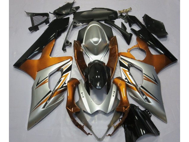 Orange Silber & Schwarz 2005-2006 GSXR 1000 Motorrad Verkleidungen
