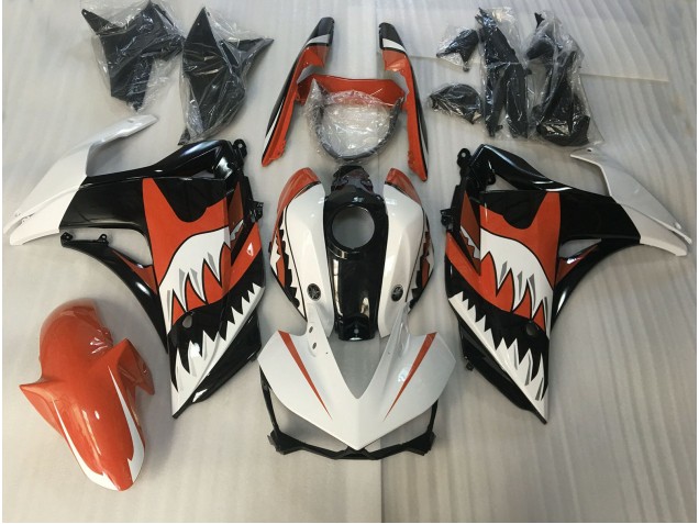 Orange & Weißer Hai 2015-2018 R3 Motorrad Verkleidungen
