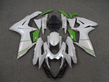 Perlweiß & Grün 2011-2024 GSXR 600-750 Motorrad Verkleidungen