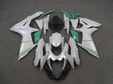Perlweiß & T-Blau 2011-2024 GSXR 600-750 Motorrad Verkleidungen