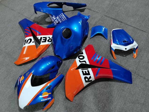 Perlblau Repsol Stil 2008-2011 CBR1000RR Motorrad Verkleidungen