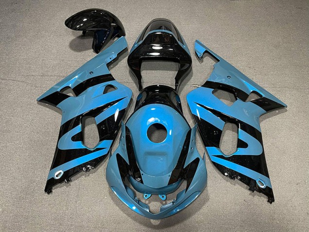 Perlhellblau & Schwarz 2001-2003 GSXR 600-750 Motorrad Verkleidungen
