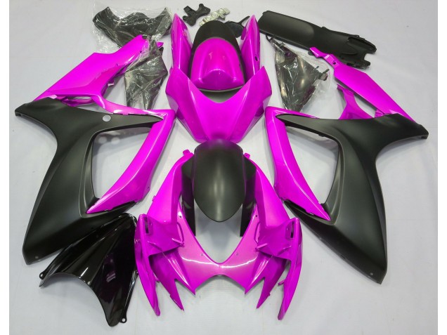 Pink 2006-2007 GSXR 600-750 Motorrad Verkleidungen