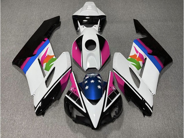 Pink & Blaue Flagge 2004-2005 CBR1000RR Motorrad Verkleidungen