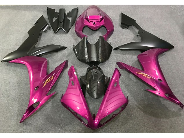Pink & Kohlefaser Stil 2004-2006 R1 Motorrad Verkleidungen