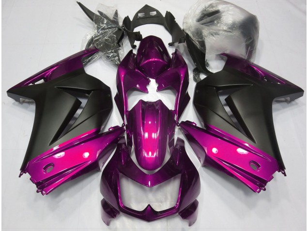 Pink & Matt Schwarz 2008-2012 Ninja 250 Motorrad Verkleidungen Pink & Matt Schwarz 2008-2012 Ninja 250 Motorrad Verkleidungen
