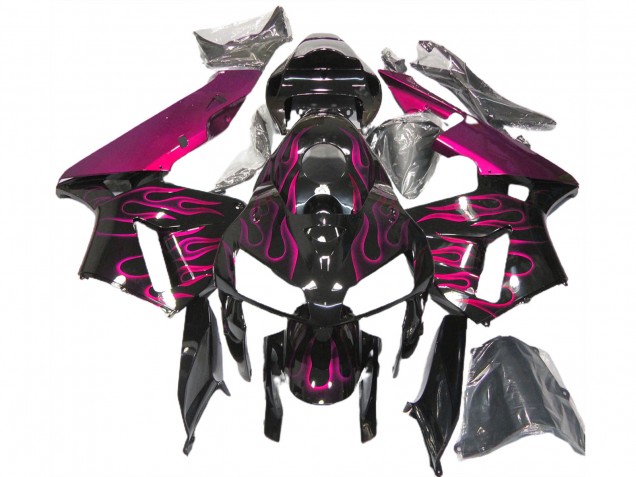 Rosa Glänzend Flame 2005-2006 CBR600RR Motorrad Verkleidungen