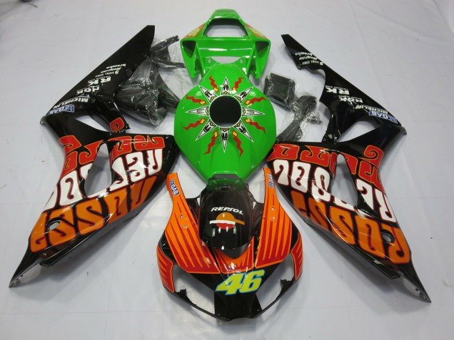 Rossi Limette 2006-2007 CBR1000RR Motorrad Verkleidungen Rossi Limette 2006-2007 CBR1000RR Motorrad Verkleidungen