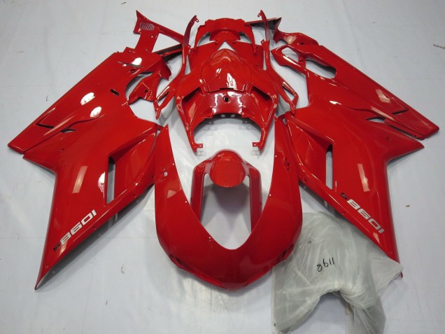 Rot 1098 2007-2014 Ducati 848 1098 1198 Motorrad Verkleidungen