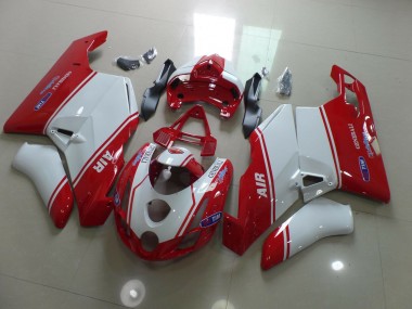 Rot & Weiß 2003-2004 Ducati 749 999 Motorrad Verkleidungen