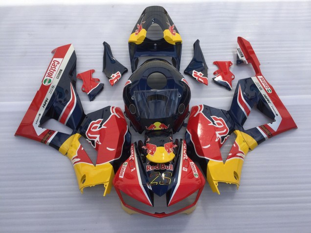 Rot & Blau Bull 2013-2023 CBR600RR Motorrad Verkleidungen