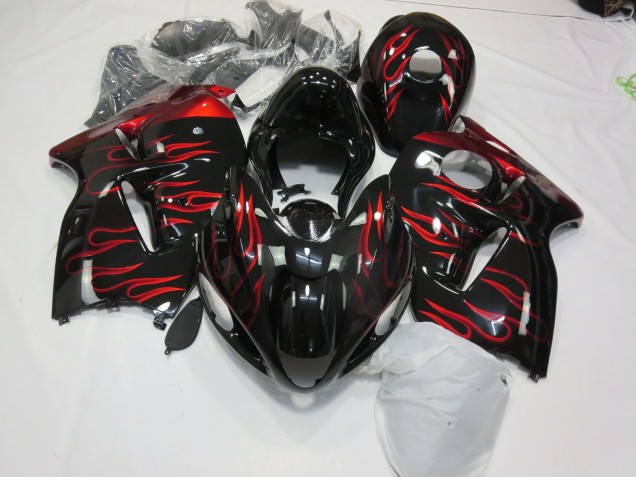 Rot Flamme 1997-2007 GSXR 1300 Motorrad Verkleidungen
