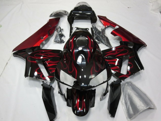 Rot Flamme 2003-2004 CBR600RR Motorrad Verkleidungen Rot Flamme 2003-2004 CBR600RR Motorrad Verkleidungen