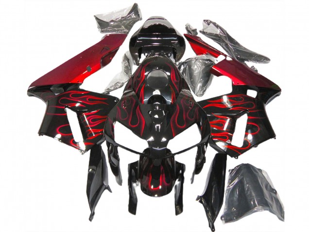 Rot Flamme 2005-2006 CBR600RR Motorrad Verkleidungen