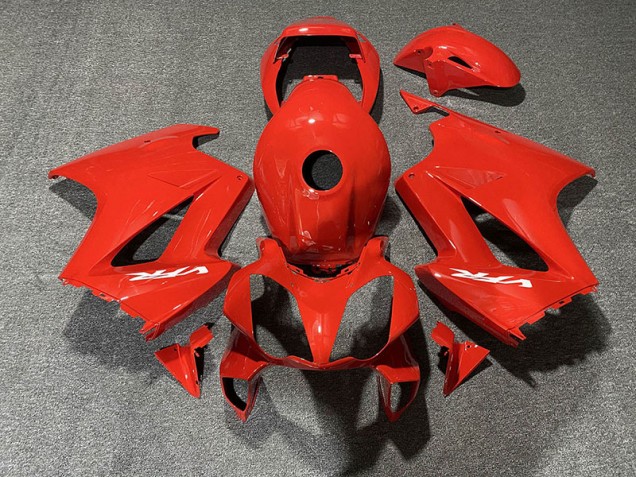 Rot Glänzend 2002-2012 VFR800 Motorrad Verkleidungen