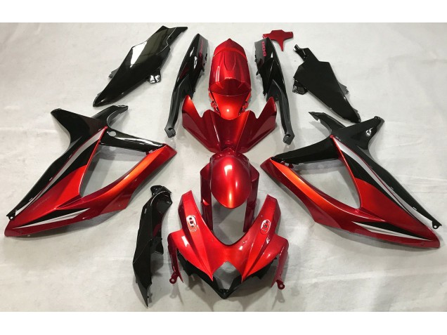 Rot Glänzend 2008-2010 GSXR 600-750 Motorrad Verkleidungen