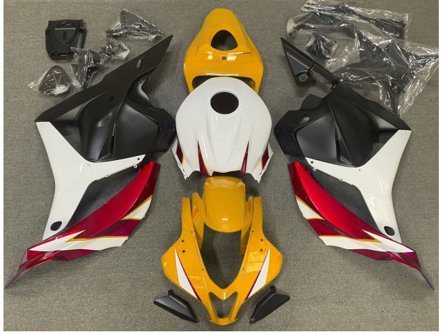 Rot Glänzend Weiß & Gelb 2009-2012 CBR600RR Motorrad Verkleidungen