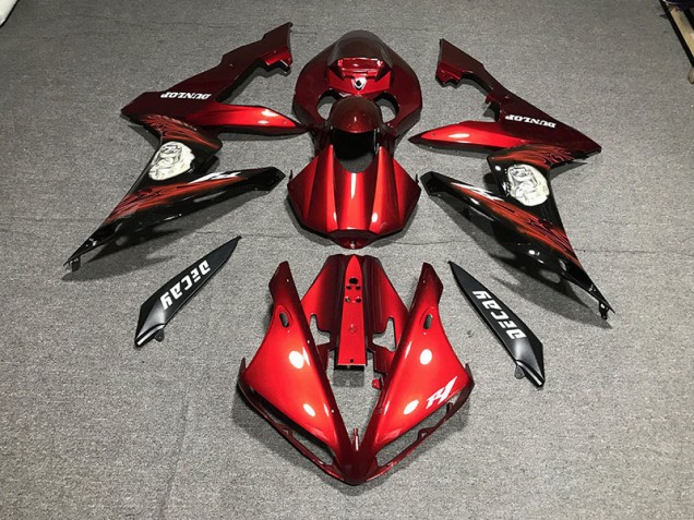 Rot Glänzend & Logos 2004-2006 R1 Motorrad Verkleidungen