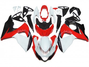 Rot Glänzend Mit Weiß & Schwarz 2009-2016 GSXR 1000 Motorrad Verkleidungen