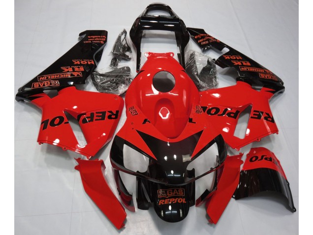 Rot Glänzend Repsol 2003-2004 CBR600RR Motorrad Verkleidungen