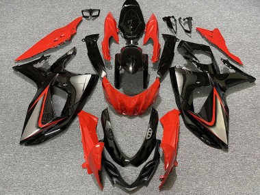Rot Glänzend & Schwarz 2009-2016 GSXR 1000 Motorrad Verkleidungen