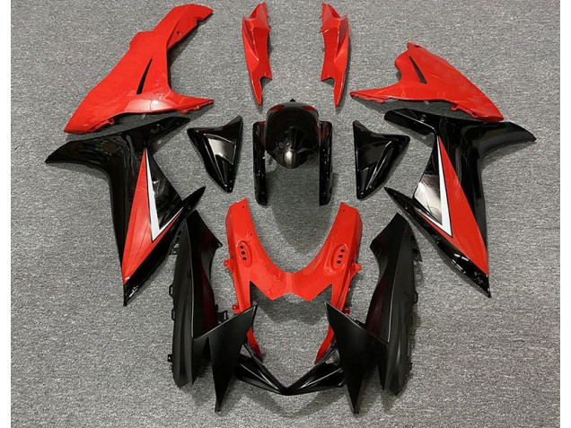 Rot Glänzend & Schwarz 2011-2024 GSXR 600-750 Motorrad Verkleidungen