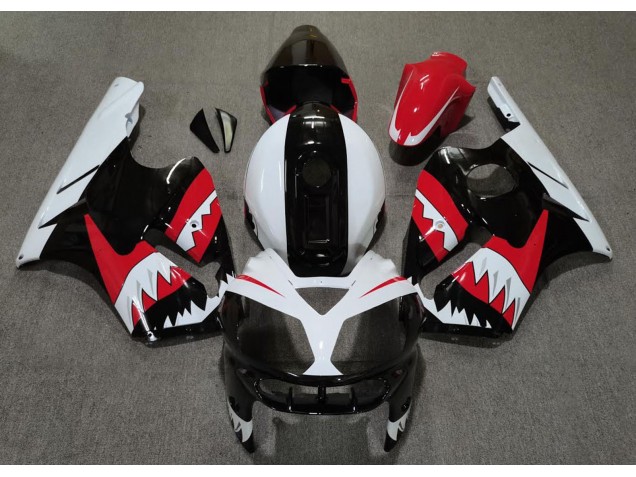 Rot Hai 2002-2005 ZX12R Motorrad Verkleidungen