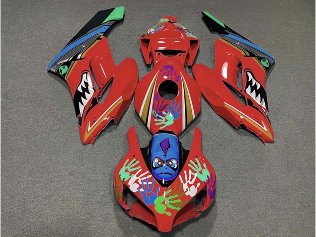 Rot Hai 2004-2005 CBR1000RR Motorrad Verkleidungen