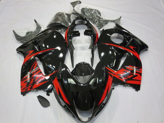 Rot & Schwarz 1997-2007 GSXR 1300 Motorrad Verkleidungen
