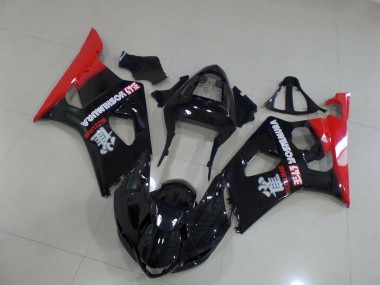 Rot & Schwarz 2003-2004 GSXR 1000 Motorrad Verkleidungen