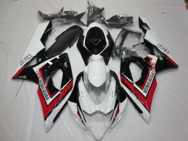 Rot Schwarz & Weiß 2005-2006 GSXR 1000 Motorrad Verkleidungen