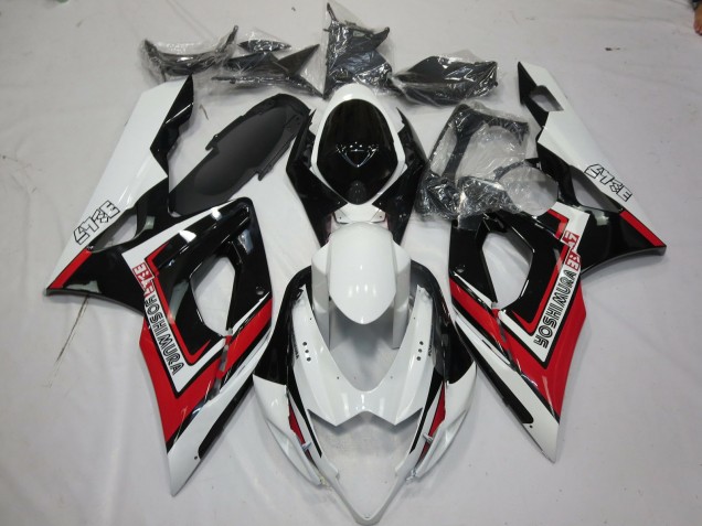 Rot Schwarz & Weiß 2005-2006 GSXR 1000 Motorrad Verkleidungen