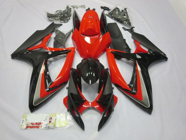 Rot & Schwarz 2006-2007 GSXR 600-750 Motorrad Verkleidungen