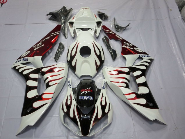 Rot & Schwarz Flamme 2006-2007 CBR1000RR Motorrad Verkleidungen
