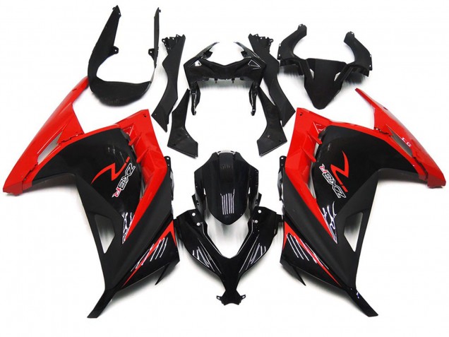Rot & Schwarz Glänzend 2013-2018 Ninja 300 Motorrad Verkleidungen