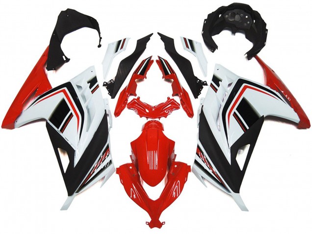 Rot Weiß & Schwarz Glänzend 2013-2018 Ninja 300 Motorrad Verkleidungen