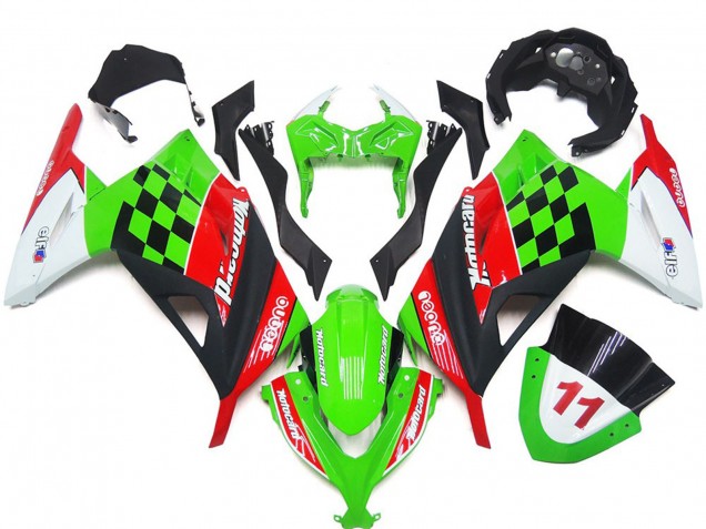 Rot & Schwarz Kariert Glänzend 2013-2018 Ninja 300 Motorrad Verkleidungen Rot & Schwarz Kariert Glänzend 2013-2018 Ninja 300 Motorrad Verkleidungen