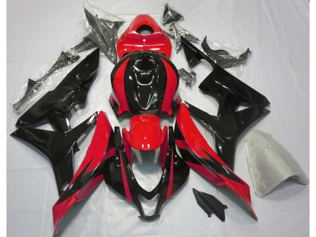 Rot & Schwarz OEM-Design 2007-2008 CBR600RR Motorrad Verkleidungen