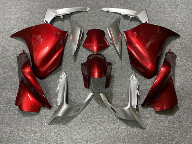 Rot & Silber 2010-2013 VFR1200 Motorrad Verkleidungen
