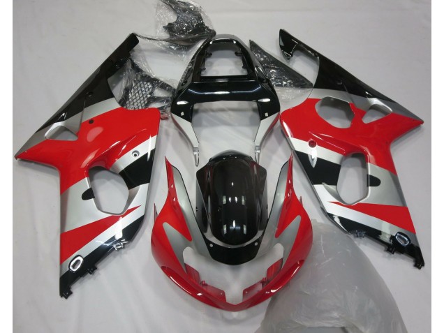 Rot Silber OEM Stil 2000-2002 GSXR 1000 Motorrad Verkleidungen Rot Silber OEM Stil 2000-2002 GSXR 1000 Motorrad Verkleidungen