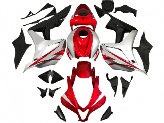 Rot & Silber OEM-Stil 2007-2008 CBR600RR Motorrad Verkleidungen